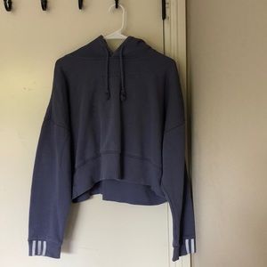 Lavender Cropped Hoodie